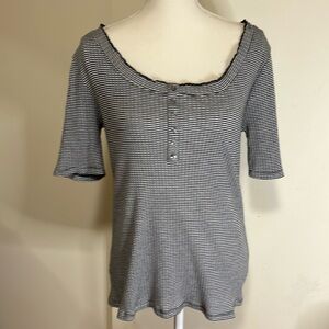 Loft Black and White Top